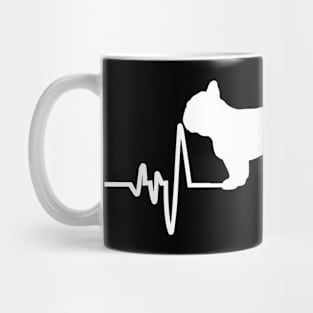 French Bulldog Heartbeat For Dog Lovers Mug